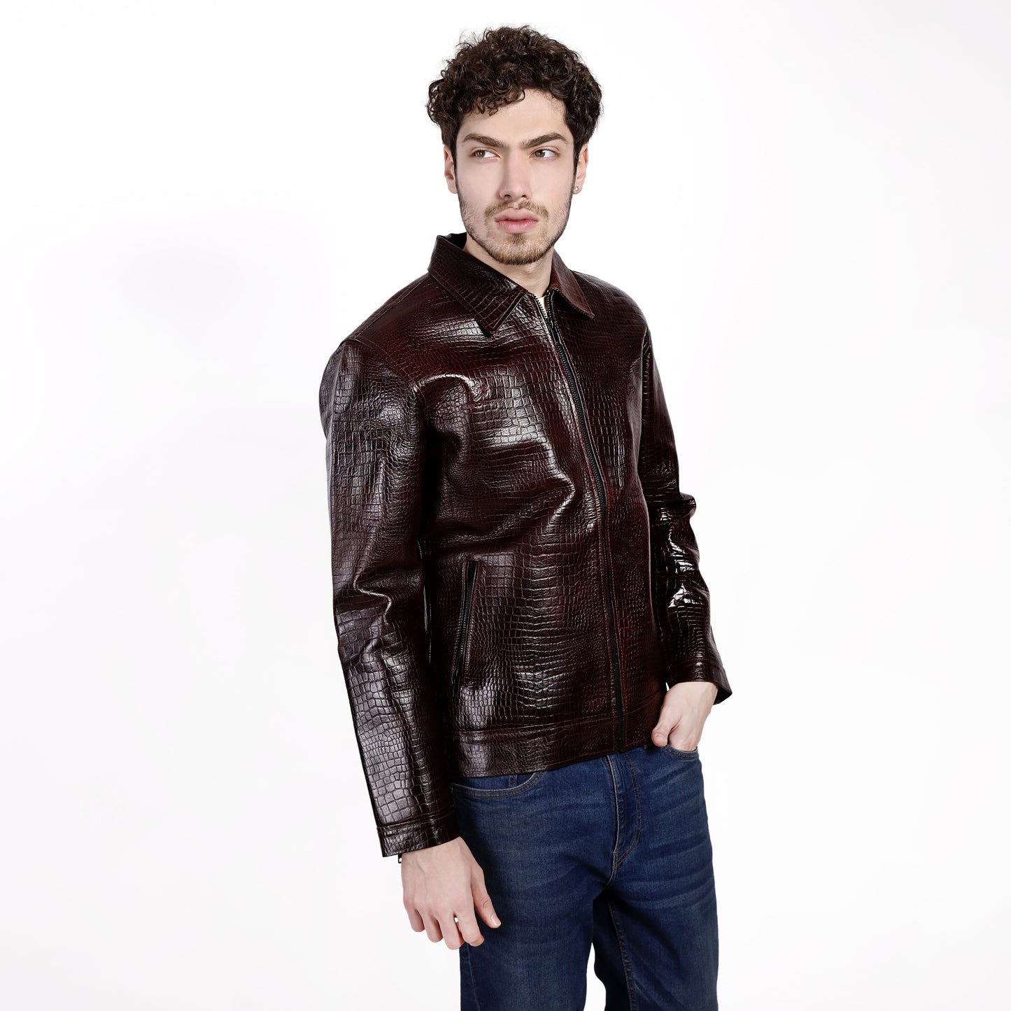 The 'Verona' Croc-Embossed