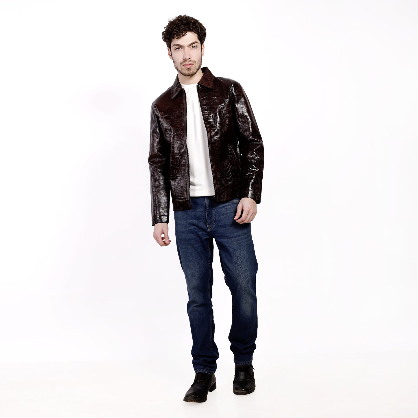 The 'Verona' Croc-Embossed