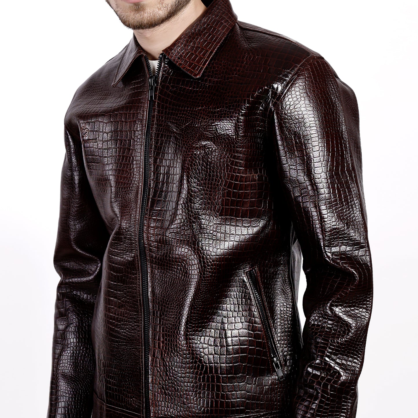 The 'Verona' Croc-Embossed