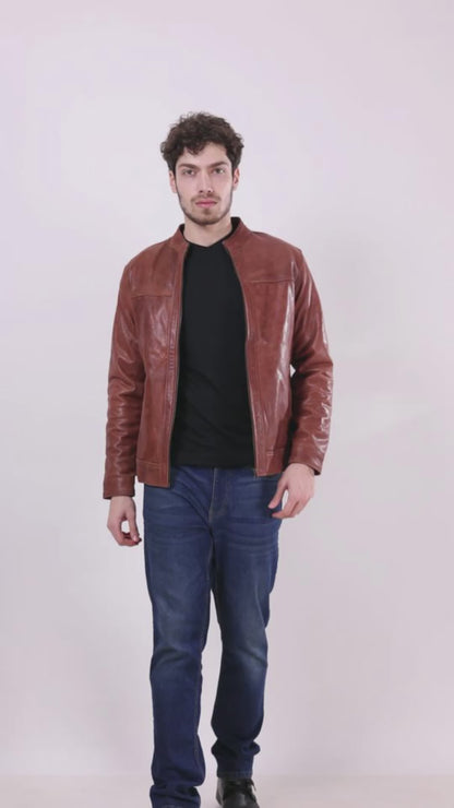 OXFORD CLASSIC LEATHER JACKET